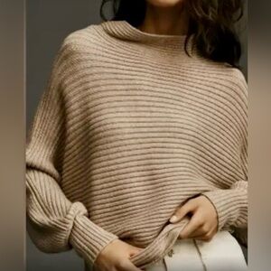 Anthropologie The Kendall Mock-Neck Sweater